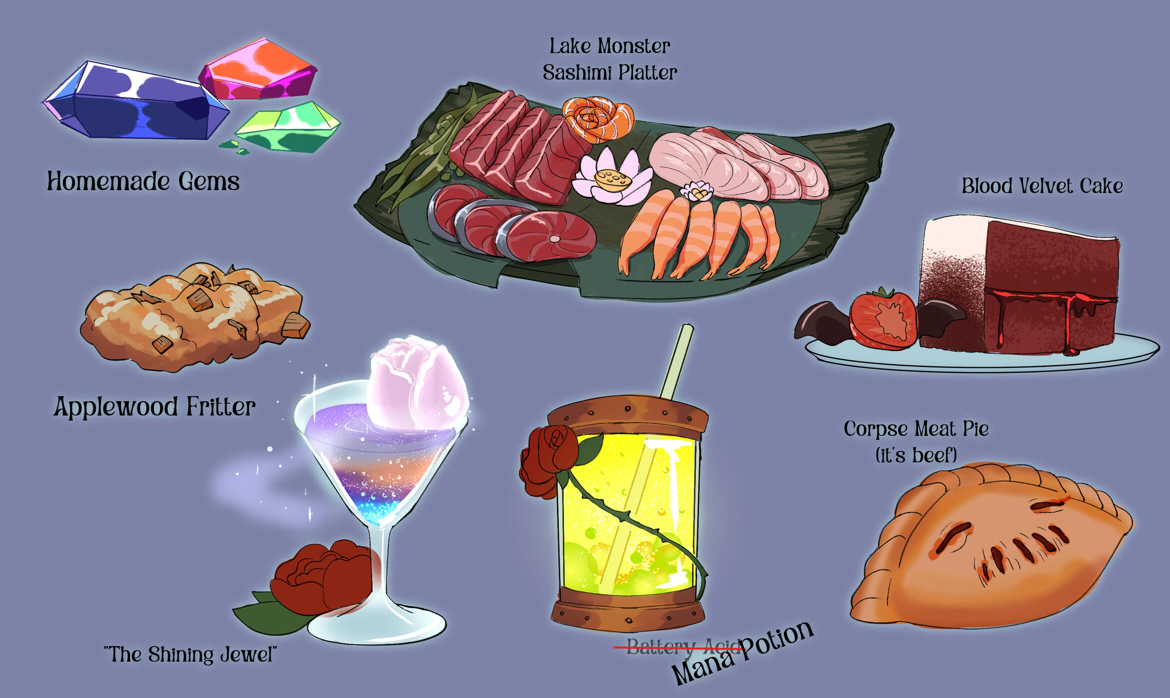Fantasy Food Illustration